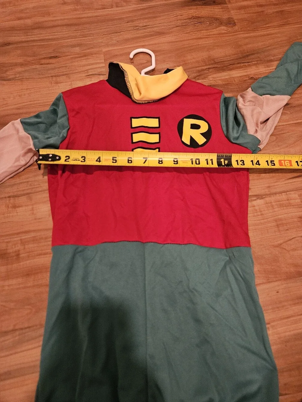 Robin Teen Titans Kids Costume Jumpsuit - Red and Green Size Medium